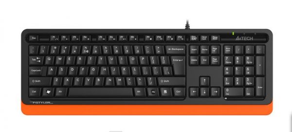 Клавиатура A4Tech Fstyler FKS10 черный/оранжевый черный/оранжевый