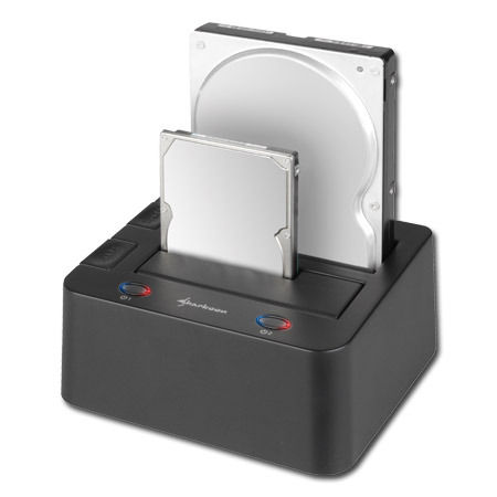 Корпуса и док-станции для жестких дисков Sharkoon SATA QuickPort Duo USB 3.0