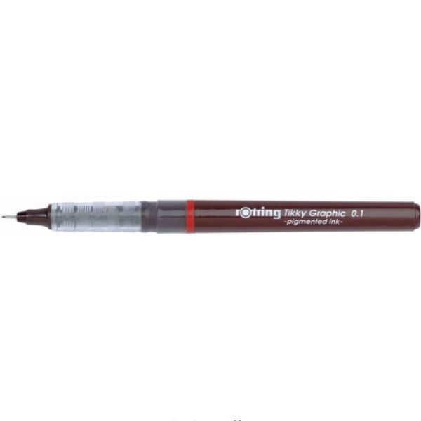 Ручка капиллярная ROTRING Tikky Graphic (1904752) черный, 1 шт