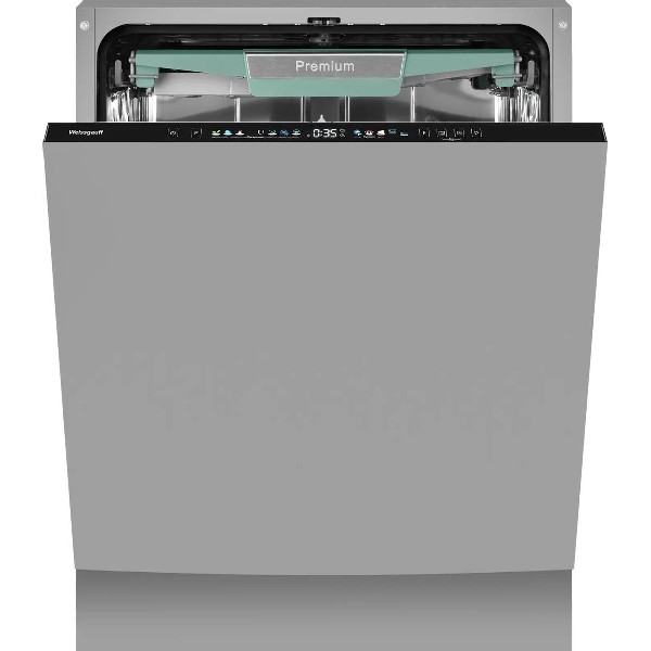 Встраиваемая посудомоечная машина Weissgauff BDW 6140 Real Touch DC Inverter Timer Floor полноразмерная, нержавеющая сталь