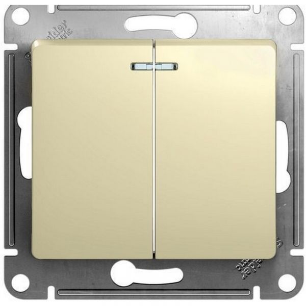 Выключатель Schneider Electric Glossa [gsl000253] бежевый